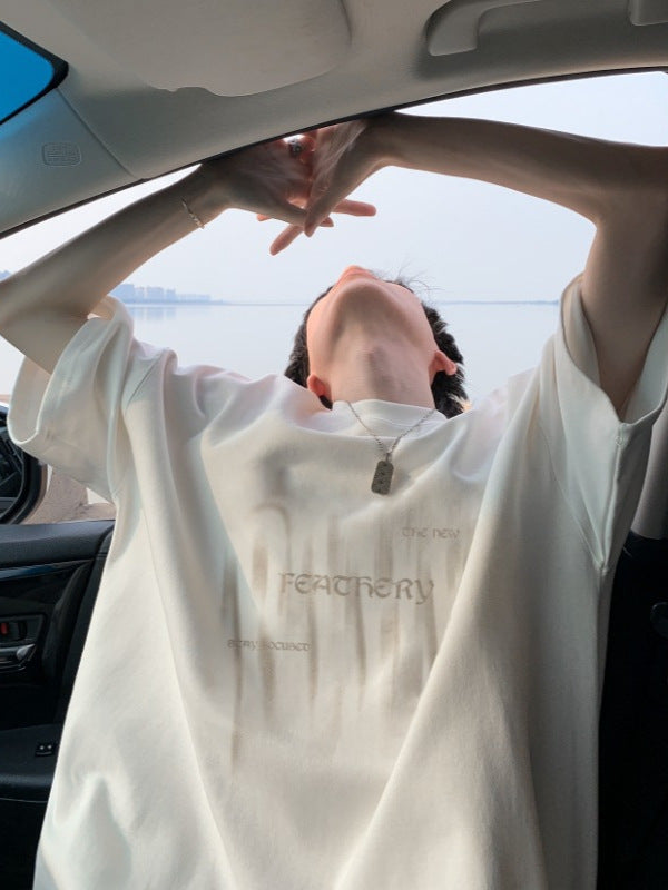 Men’s Oversized Cotton T-Shirt – Heavy Summer Trend