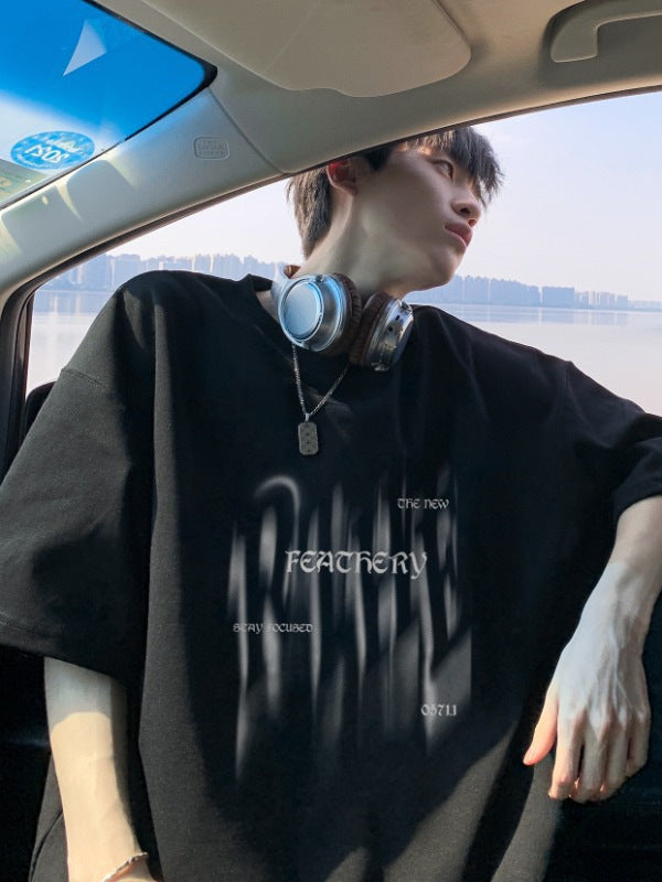 Men’s Oversized Cotton T-Shirt – Heavy Summer Trend