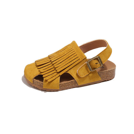2026 Kids’ Tassel Closed-Toe Soft Sandals – Kids Fashion Nepal | Tudoholic