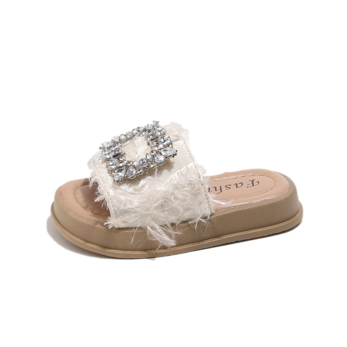 2026 Girls’ Rhinestone Buckle Slip-On Sandals – Kids Fashion Nepal | Tudoholic
