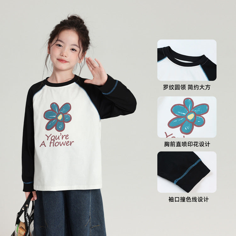 Pudding Haru Girls’ Loose Raglan Long-Sleeve Tee 2026 – Kids Fashion Nepal | Tudoholic