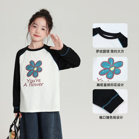 Pudding Haru Girls’ Loose Raglan Long-Sleeve Tee 2026 – Kids Fashion Nepal | Tudoholic