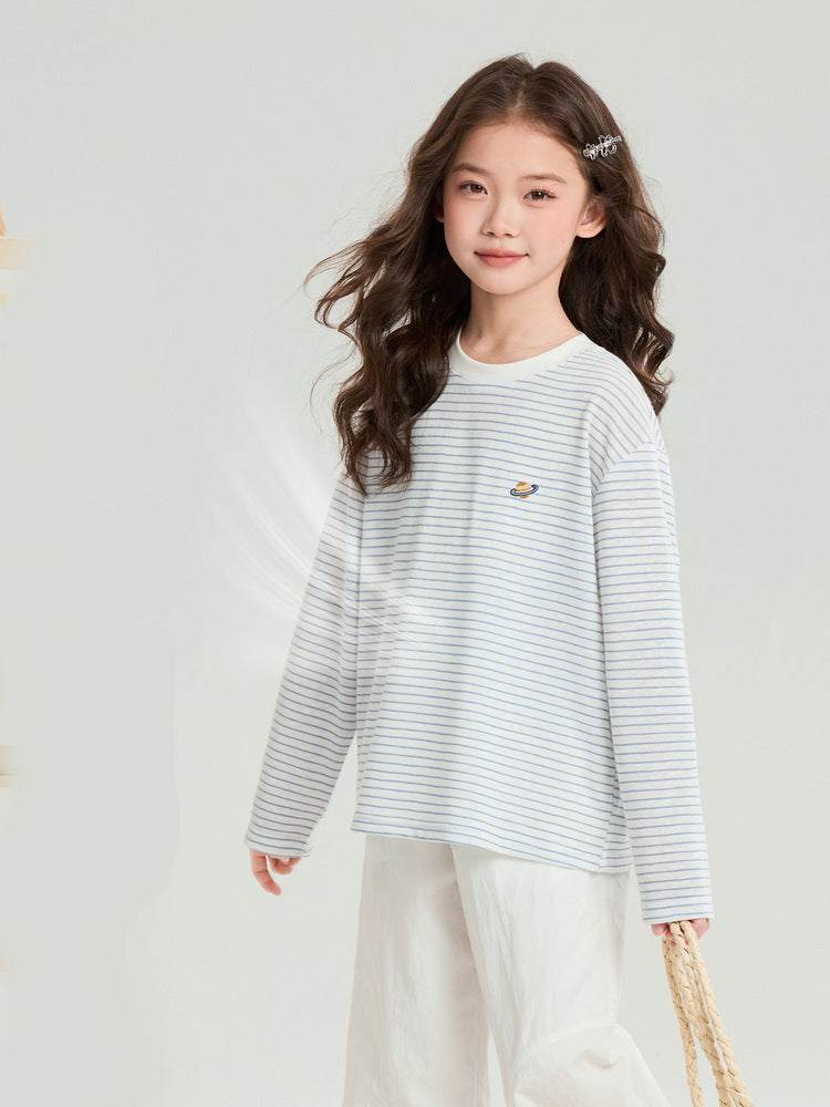 Pudding Haru Girls’ Summer Funny Long-Sleeve Tee 2026 – Summer Kids Fashion Nepal | Tudoholic