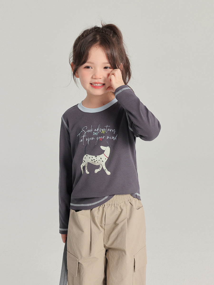 2026 Girls’ Cartoon Long-Sleeve T-Shirt Kidswear – Kids Fashion Nepal | Tudoholic