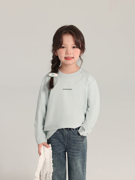 Momo's Home Girls’ Cotton Letter Print Long-Sleeve Tee – Kids Fashion Nepal | Tudoholic