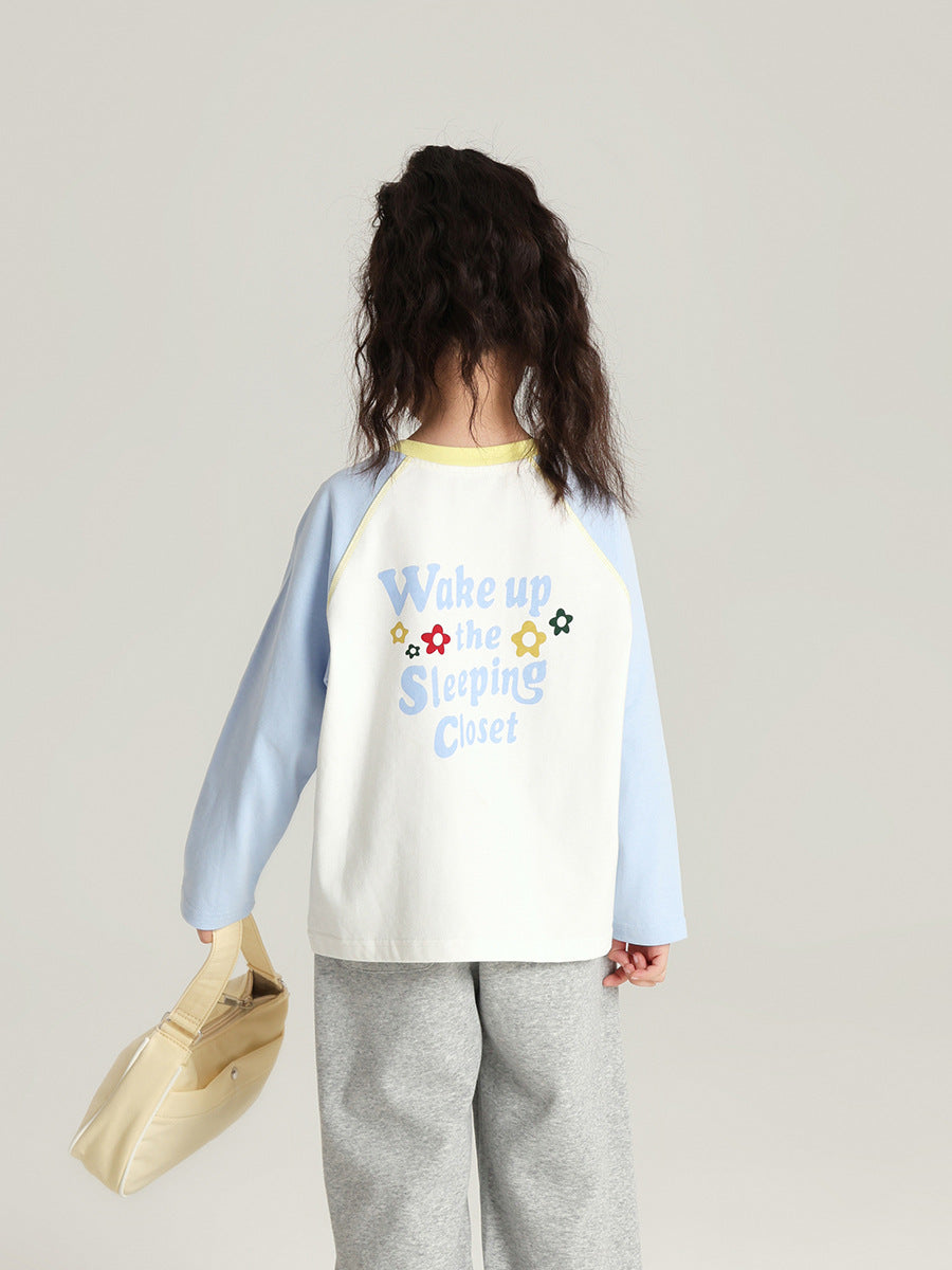 Pudding Haru Girls’ Color-Block Raglan Long-Sleeve Tee 2026 – Kids Fashion Nepal | Tudoholic