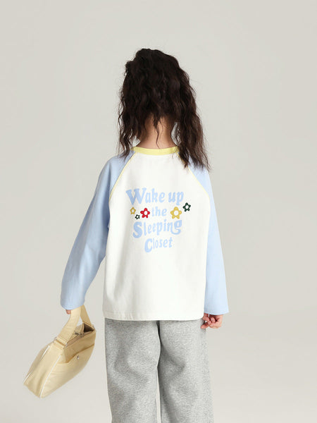 Pudding Haru Girls’ Color-Block Raglan Long-Sleeve Tee 2026 – Kids Fashion Nepal | Tudoholic