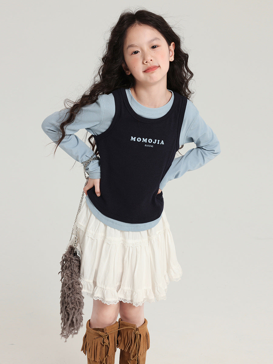 Pudding Haru Kids’ Summer Fake Two-Piece Plaid Tee – Summer Kids Fashion Nepal | Tudoholic