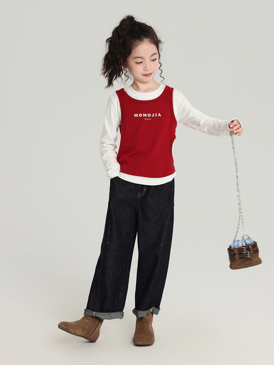 Pudding Haru Kids’ Summer Fake Two-Piece Plaid Tee – Summer Kids Fashion Nepal | Tudoholic