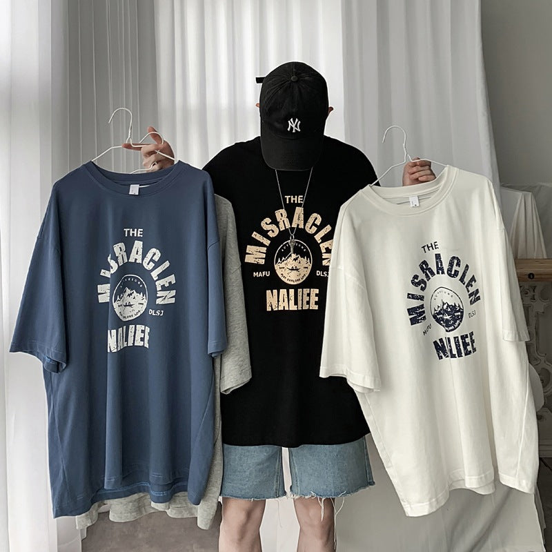 Men’s Harajuku T-Shirt – Loose Hong Kong Style