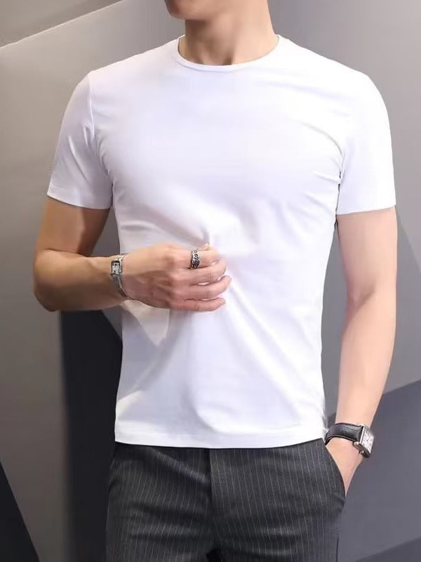 Men’s CVC Cotton T-Shirt – Slim Fit Casual Basic