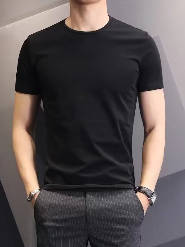 Men’s CVC Cotton T-Shirt – Slim Fit Casual Basic