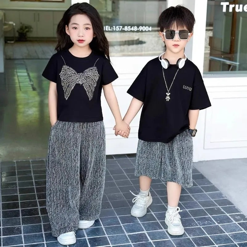 2026 Kids’ Summer Sibling Sports Short & Pants Sets – Summer Kids Fashion Nepal | Tudoholic