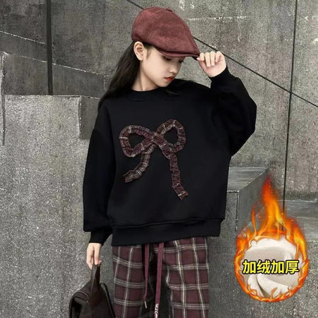 Girls’ Fall/Winter 2024 Fleece Korean-Style Two-Piece Set – Winter Kids Fashion Nepal | Tudoholic