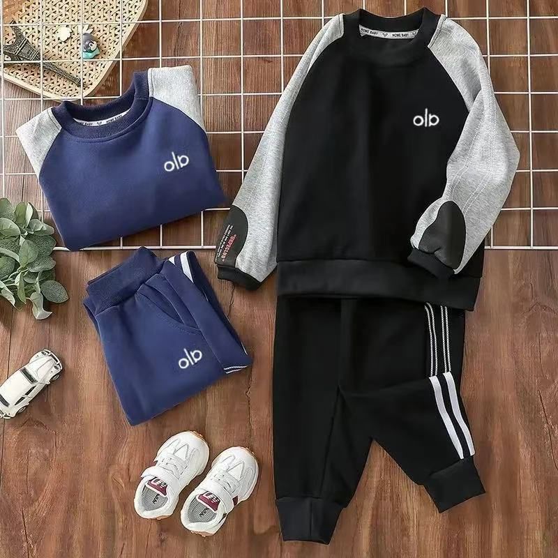 Boys’ 2025 Autumn Sports Sweat Two-Piece Set – Spring Autumn Kids Fashion Nepal | Tudoholic