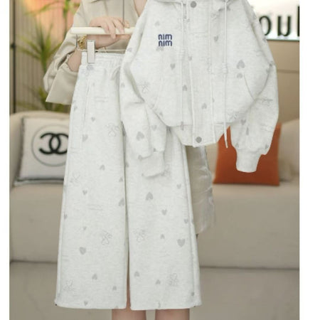Girls’ Autumn 2025 Korean-Style Hooded Two-Piece Set – Spring Autumn Kids Fashion Nepal | Tudoholic