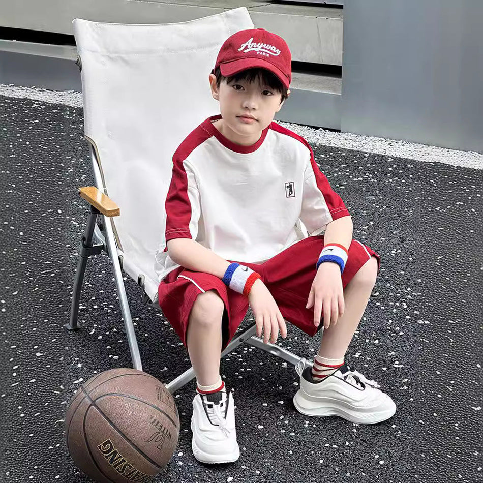 Boys’ Summer 2025 Thin Sports Two-Piece Set – Summer Kids Fashion Nepal | Tudoholic