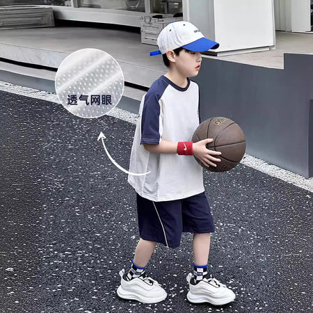 Boys’ Summer 2025 Thin Sports Two-Piece Set – Summer Kids Fashion Nepal | Tudoholic