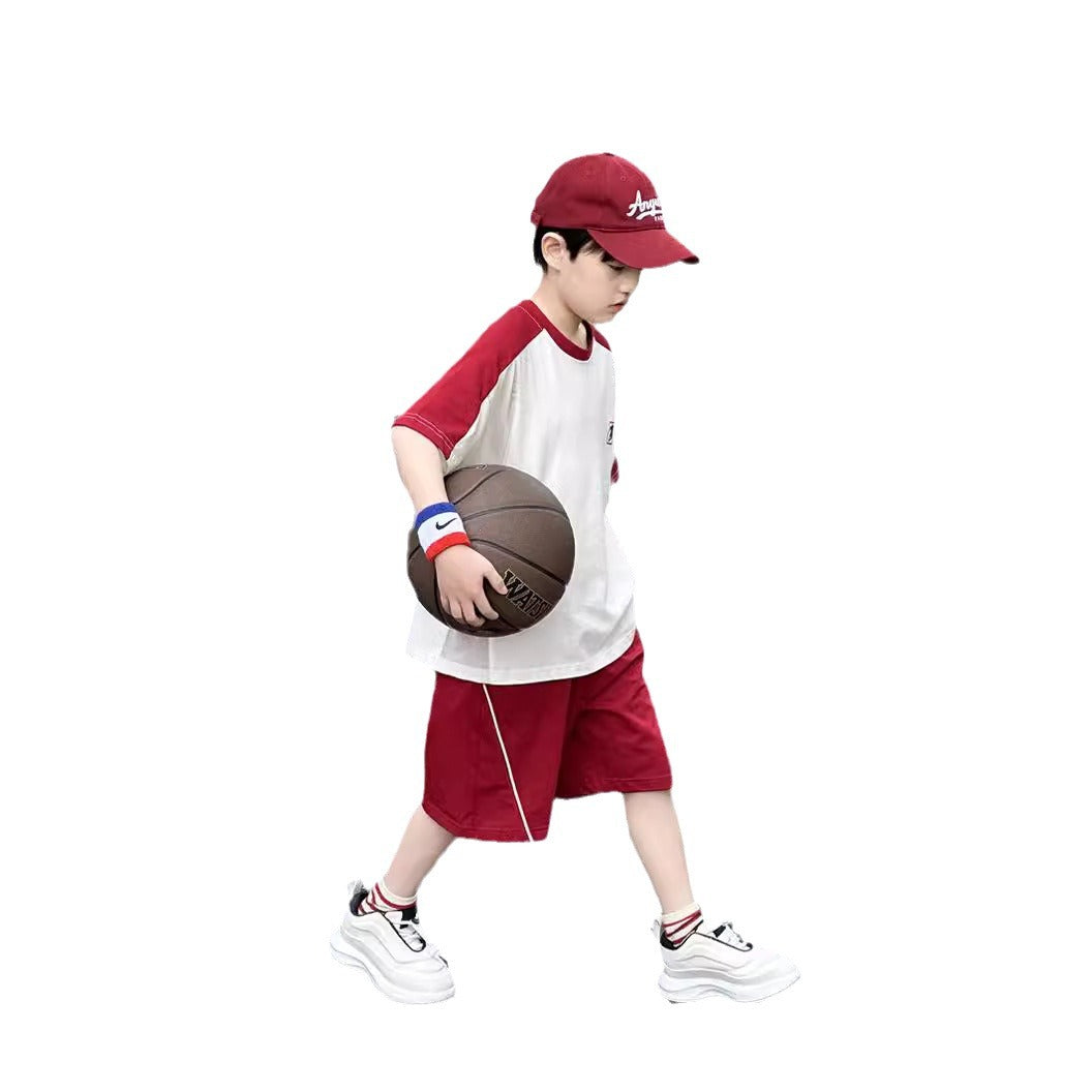 Boys’ Summer 2025 Thin Sports Two-Piece Set – Summer Kids Fashion Nepal | Tudoholic