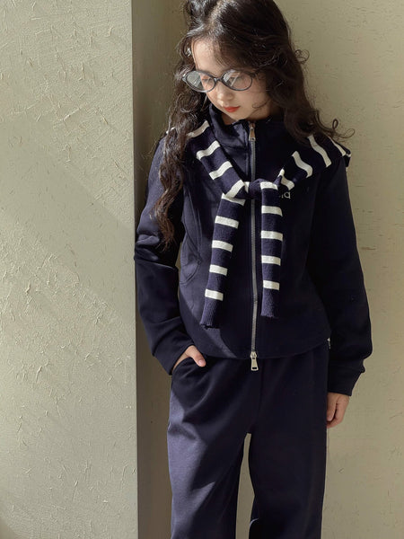 Girls’ Autumn 2025 Jacket & Shawl Two-Piece Set – Spring Autumn Kids Fashion Nepal | Tudoholic