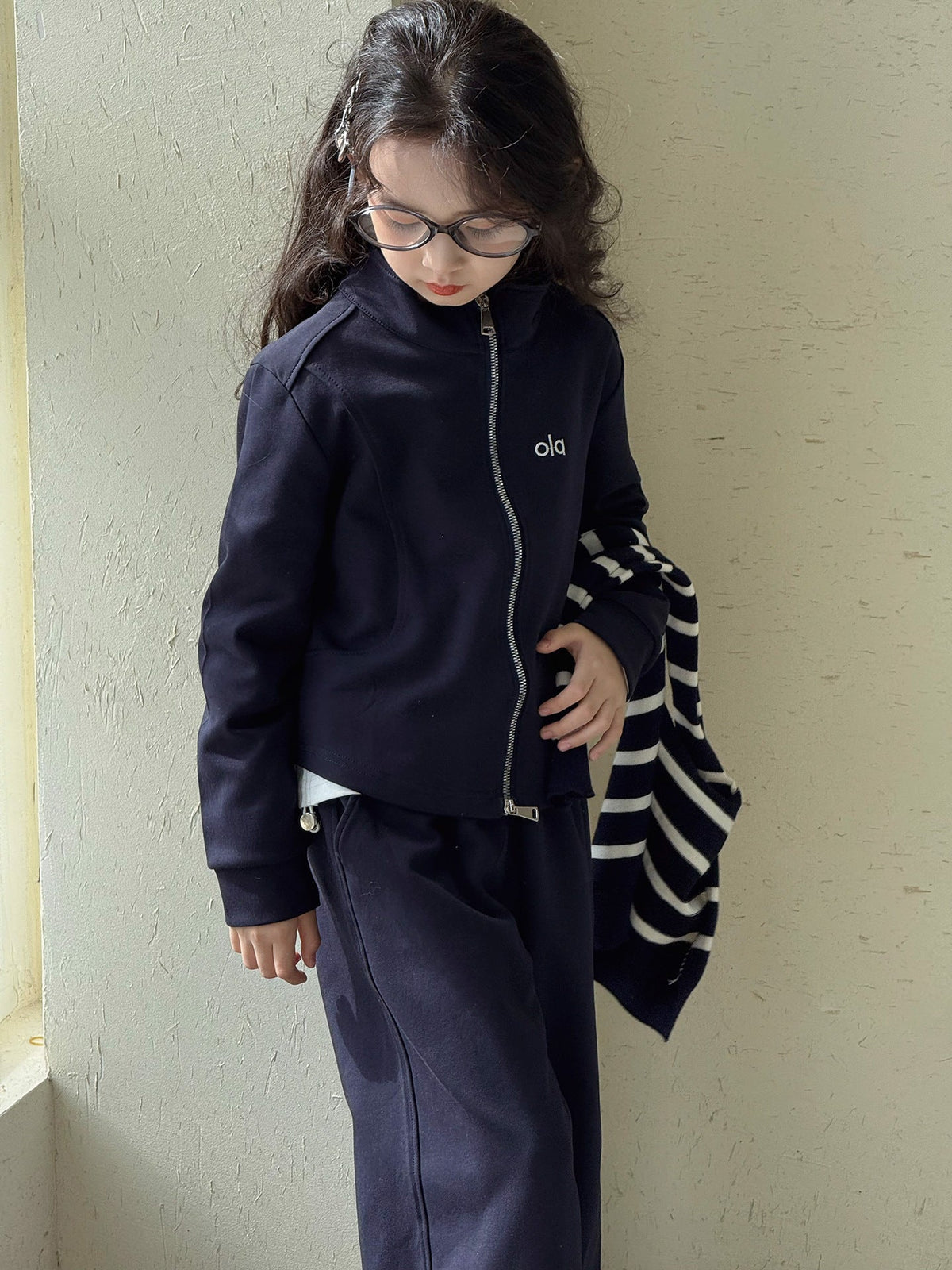 Girls’ Autumn 2025 Jacket & Shawl Two-Piece Set – Spring Autumn Kids Fashion Nepal | Tudoholic