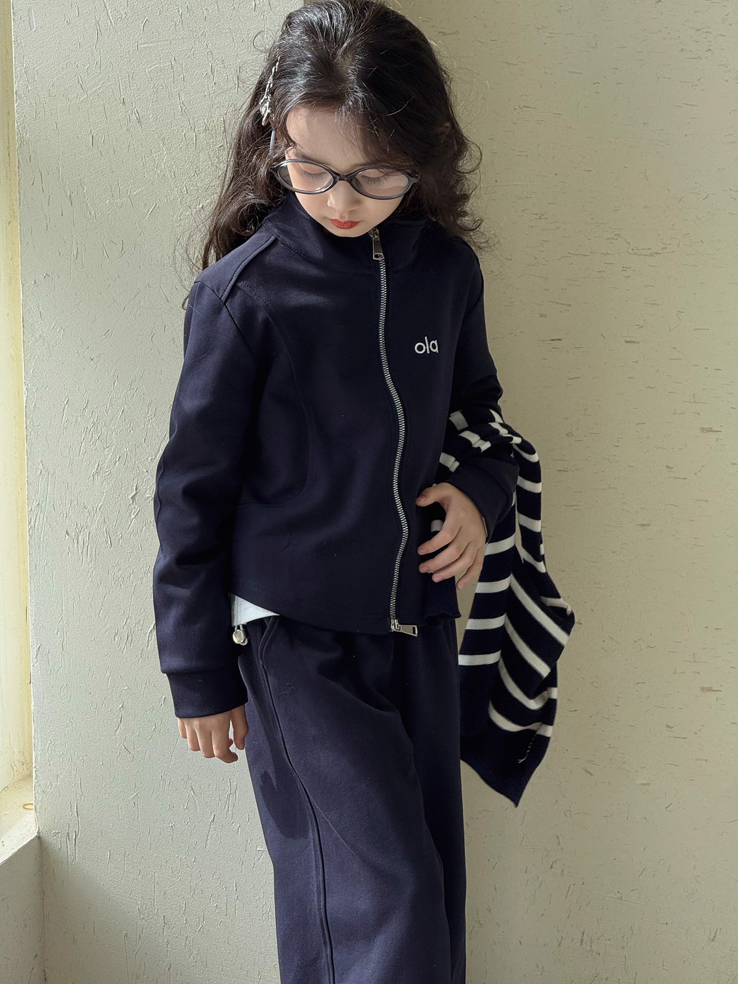 Girls’ Autumn 2025 Jacket & Shawl Two-Piece Set – Spring Autumn Kids Fashion Nepal | Tudoholic