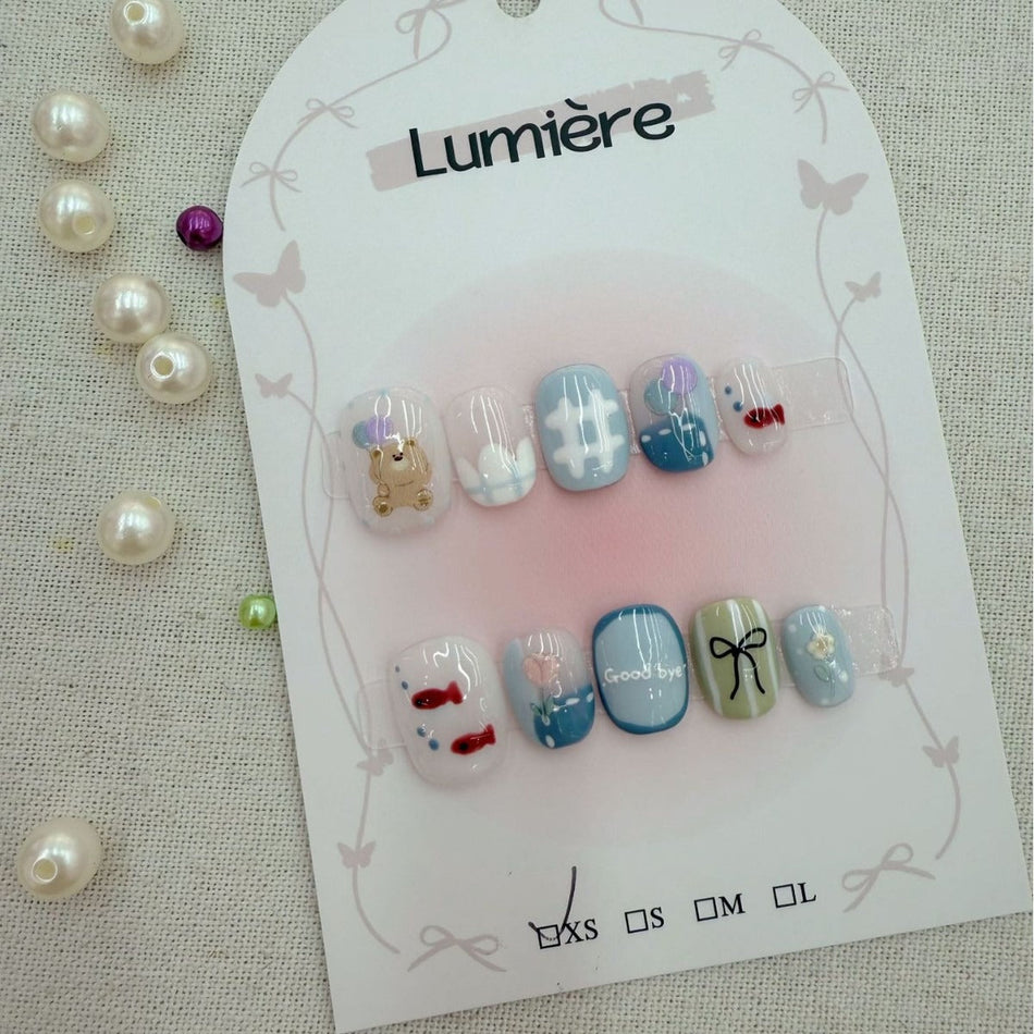 Fireworks Cat Eye Nails – Handmade Glow Style