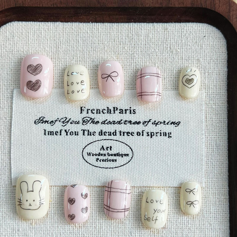 Cute Cartoon Press-On Nails – Trendy Design