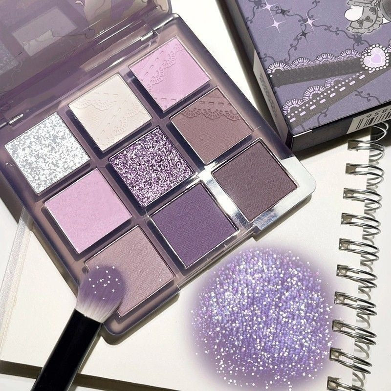 Smoky Purple 9-Color Eyeshadow – Soft Glam