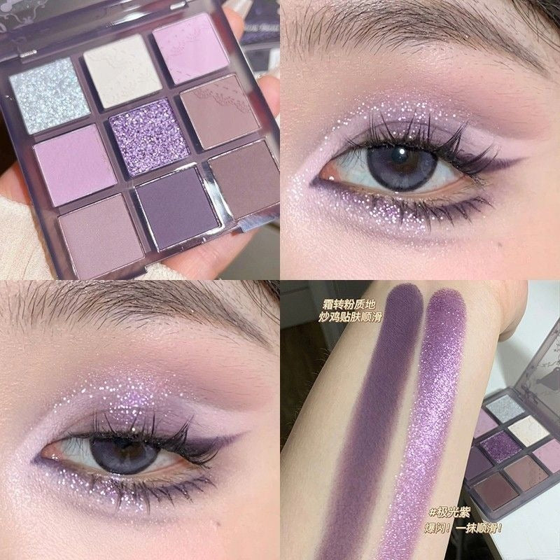 Smoky Purple 9-Color Eyeshadow – Soft Glam