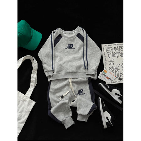 Boys’ Autumn 2025 Sweatshirt Two-Piece Casual Set – Spring Autumn Kids Fashion Nepal | Tudoholic