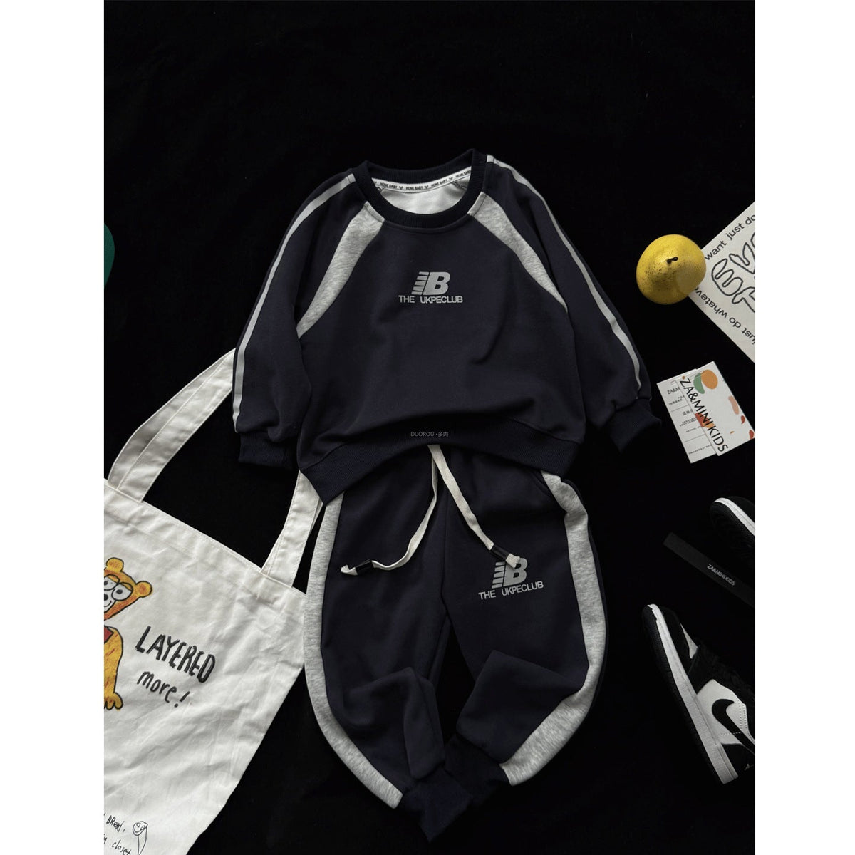 Boys’ Autumn 2025 Sweatshirt Two-Piece Casual Set – Spring Autumn Kids Fashion Nepal | Tudoholic