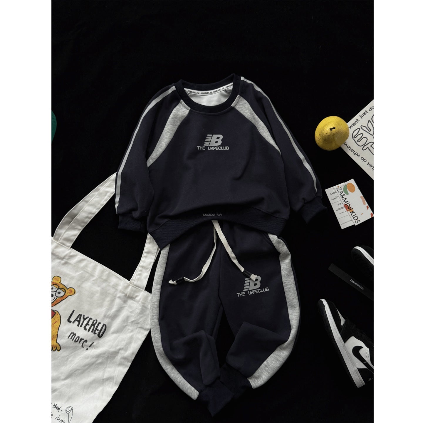 Boys’ Autumn 2025 Sweatshirt Two-Piece Casual Set – Spring Autumn Kids Fashion Nepal | Tudoholic