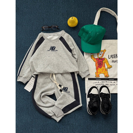 Boys’ Autumn 2025 Sweatshirt Two-Piece Casual Set – Spring Autumn Kids Fashion Nepal | Tudoholic