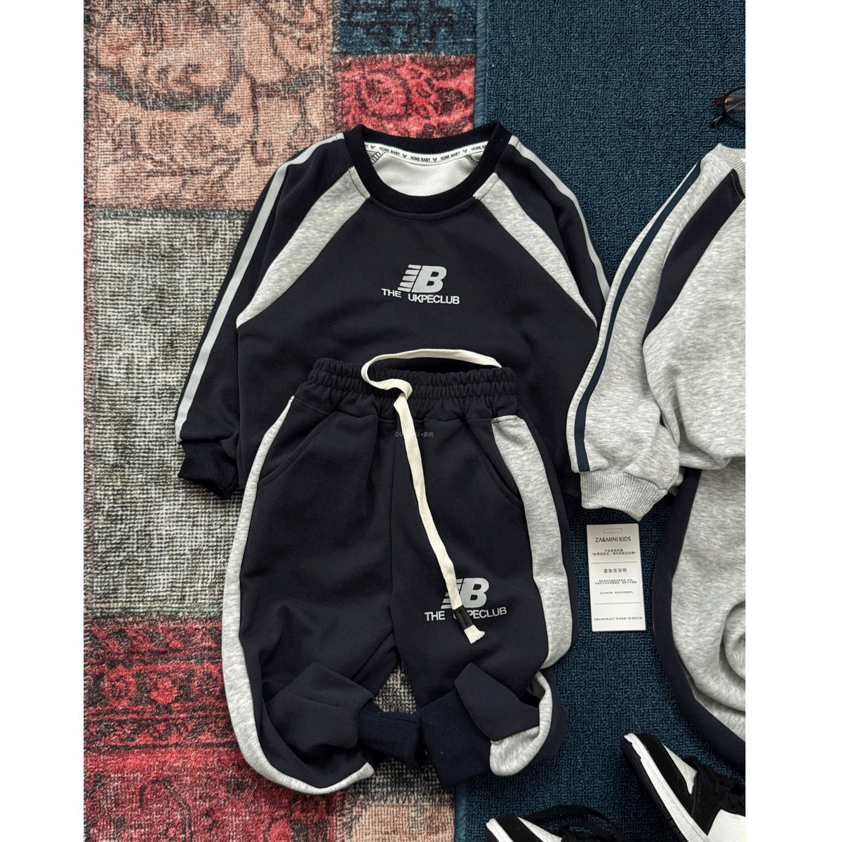 Boys’ Autumn 2025 Sweatshirt Two-Piece Casual Set – Spring Autumn Kids Fashion Nepal | Tudoholic