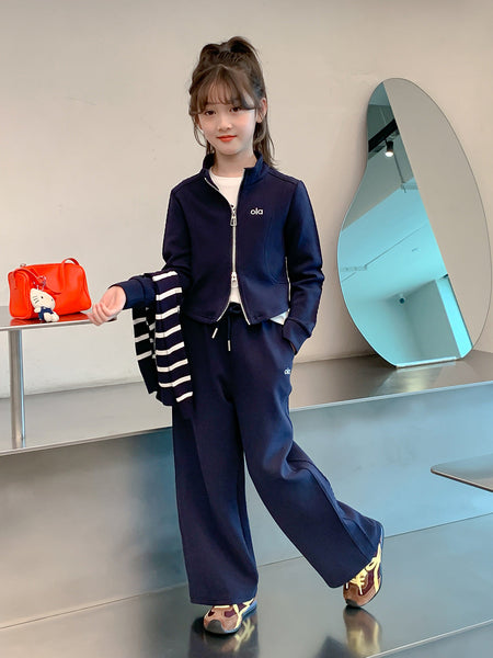 Girls’ Autumn 2025 Shawl Jacket Two-Piece Set – Spring Autumn Kids Fashion Nepal | Tudoholic