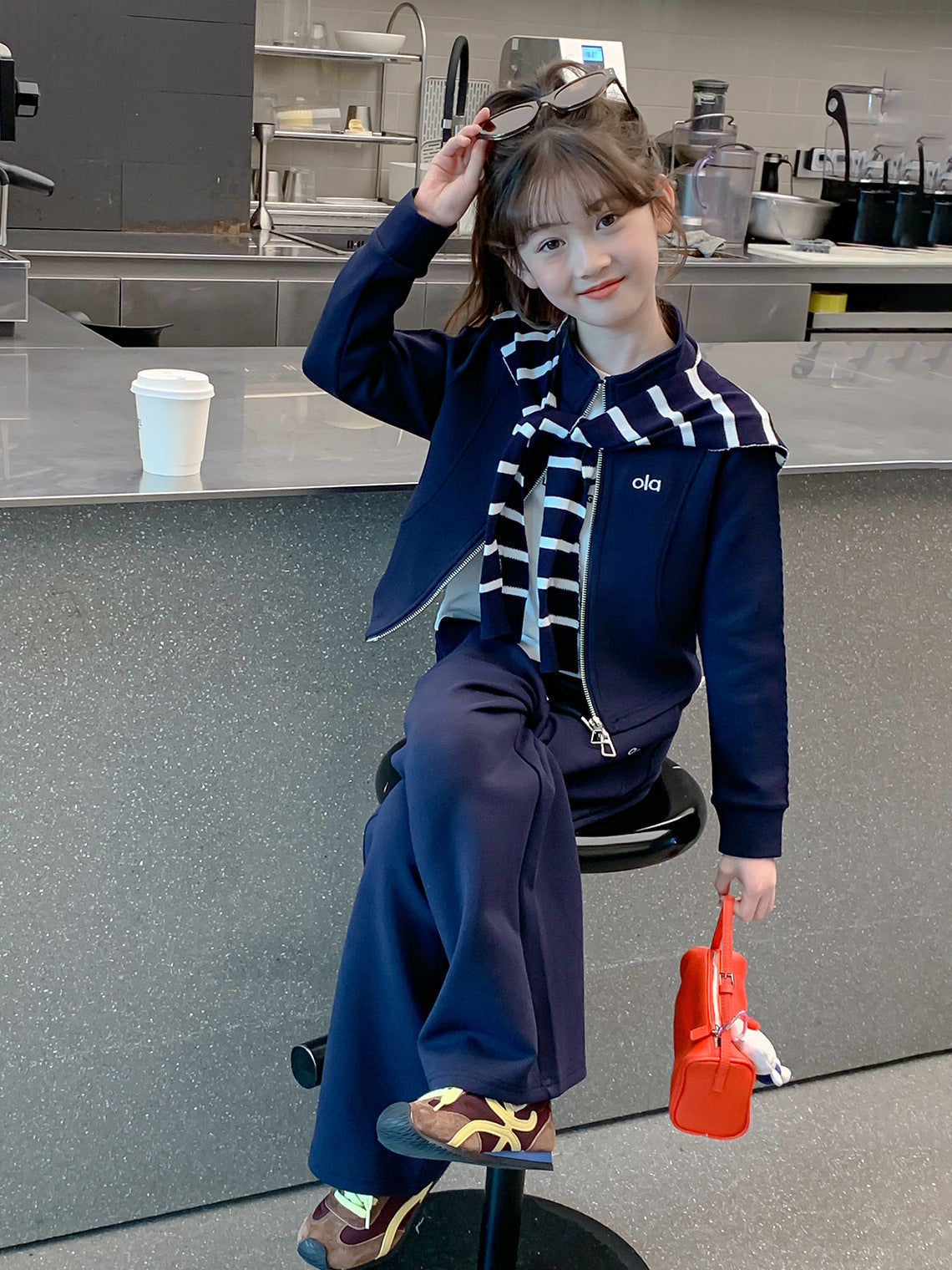 Girls’ Autumn 2025 Shawl Jacket Two-Piece Set – Spring Autumn Kids Fashion Nepal | Tudoholic
