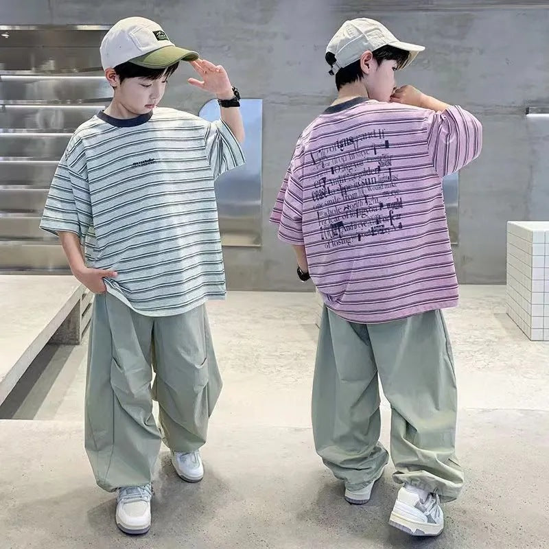 Boys’ Summer 2025 Sports Two-Piece Set – Summer Kids Fashion Nepal | Tudoholic