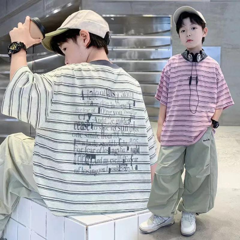 Boys’ Summer 2025 Sports Two-Piece Set – Summer Kids Fashion Nepal | Tudoholic