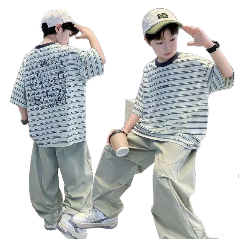 Boys’ Summer 2025 Sports Two-Piece Set – Summer Kids Fashion Nepal | Tudoholic