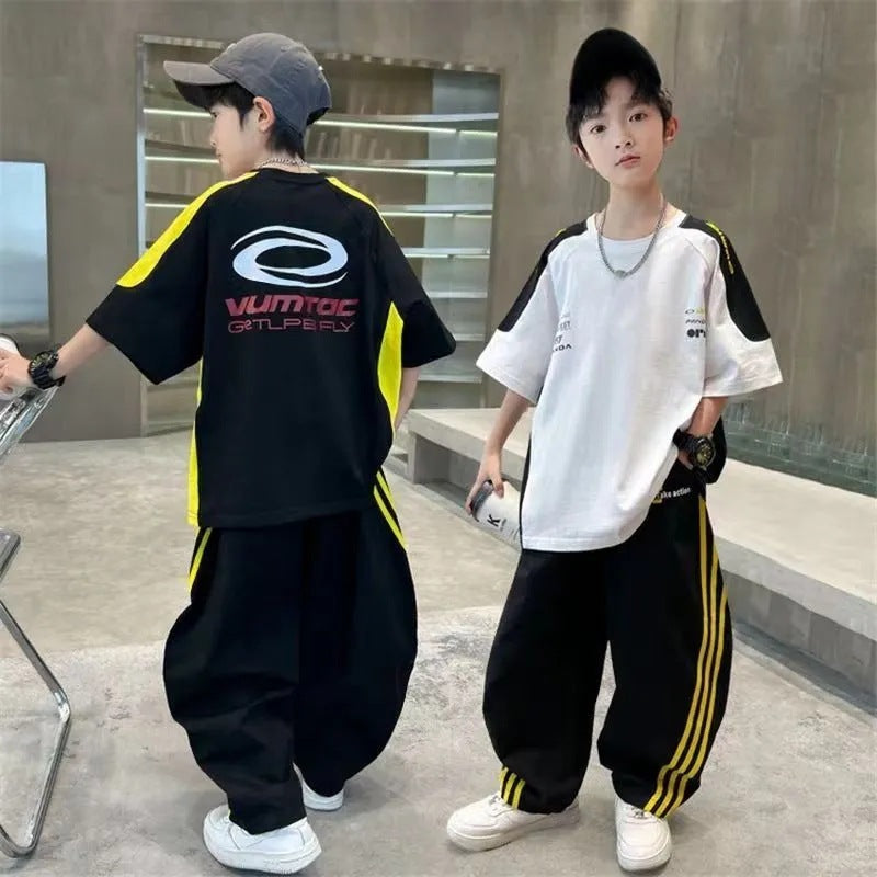 Boys Summer Korean Suit 2025 – Two-Piece Set – Summer Kids Fashion Nepal | Tudoholic