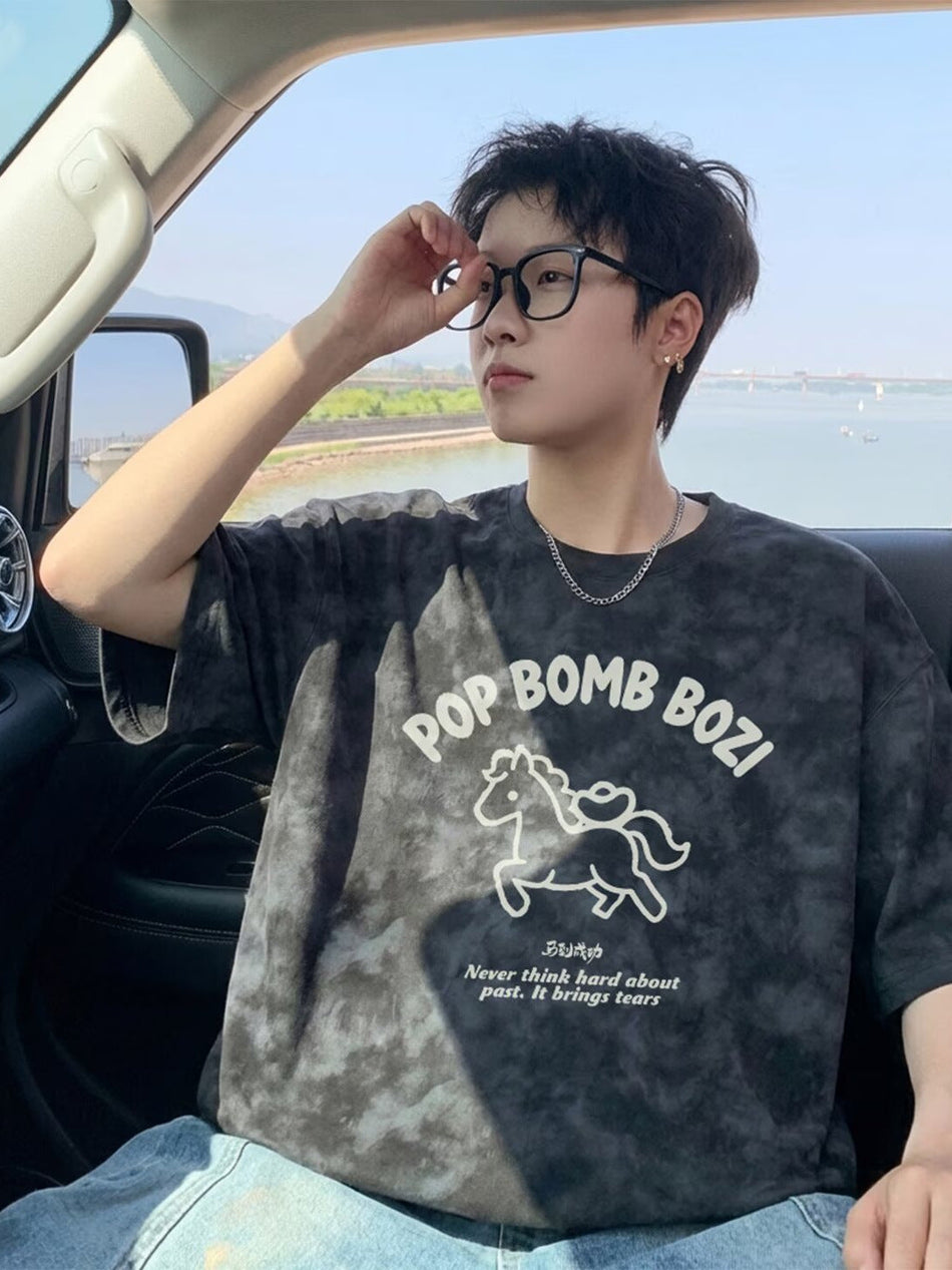 High Street Loose Printed Summer T-Shirt