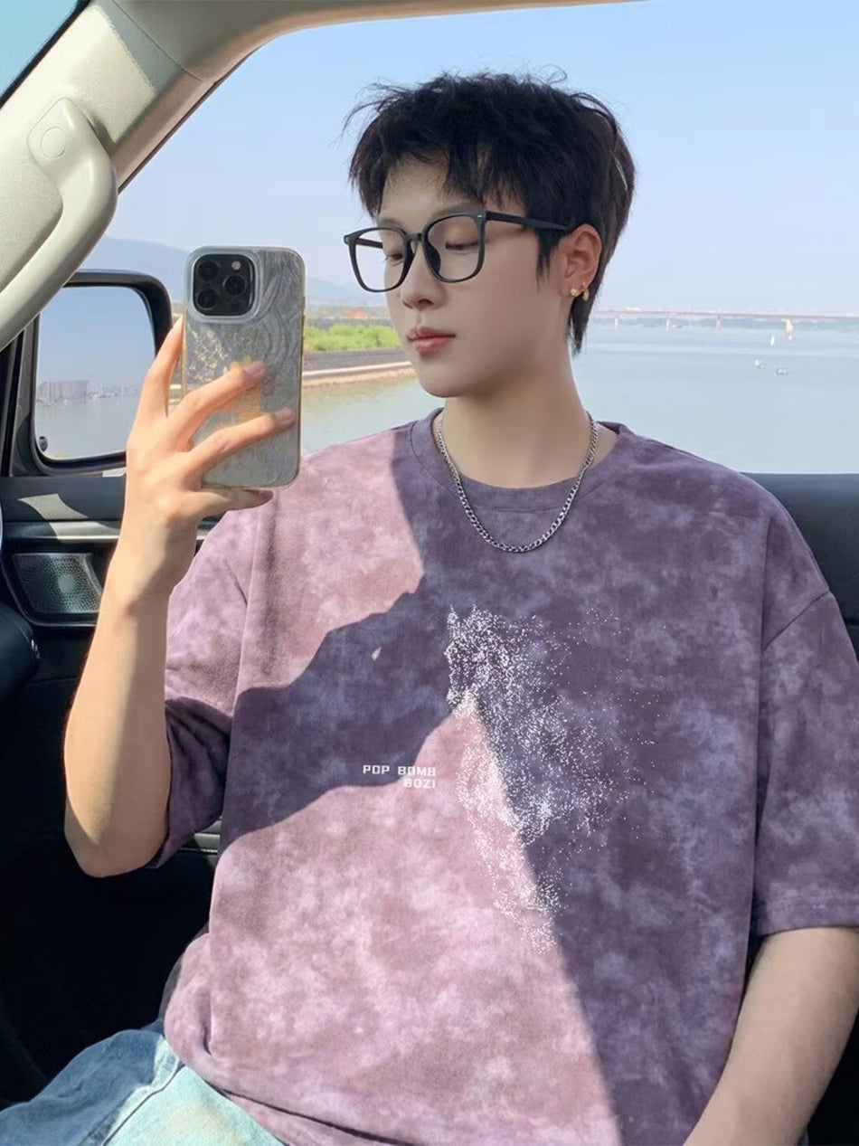 Retro Tie-Dye Loose Fit Summer T-Shirt