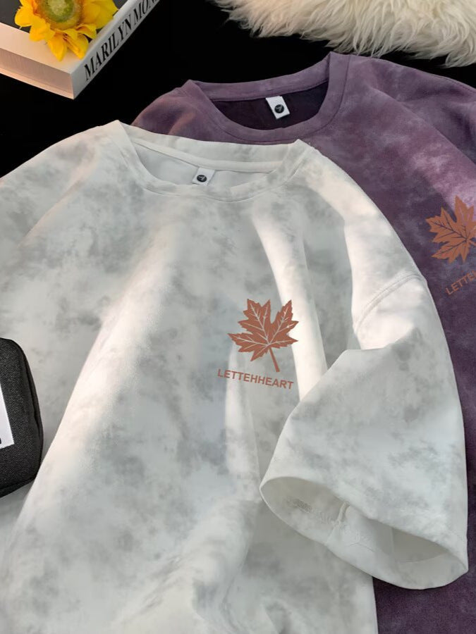 Oversized Tie-Dye Casual Summer T-Shirt