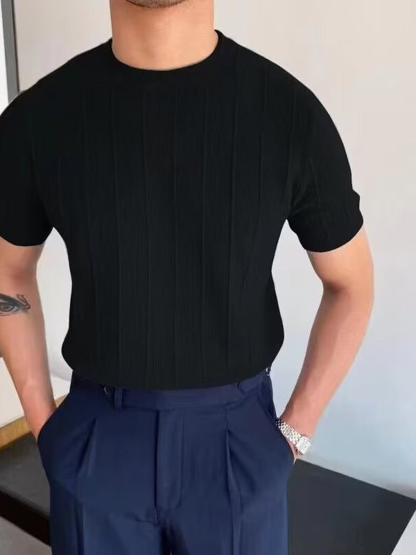 Korean Slim Fit Ice Silk Summer T-Shirt
