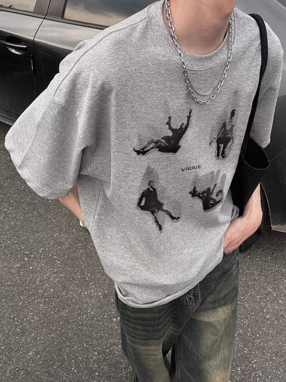 Cleanfit Artistic Loose Casual Summer T-Shirt
