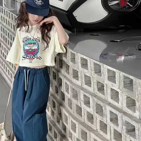 Girls Summer Leisure Set 2025 – Wide-Leg Two-Piece – Summer Kids Fashion Nepal | Tudoholic