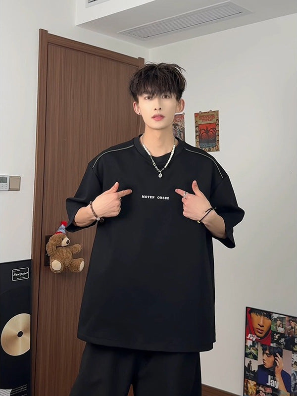 Heavyweight Zipper Cleanfit Summer T-Shirt