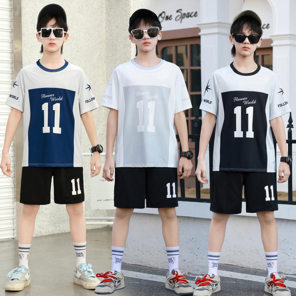 Boys Summer 2026 Western-Style Two-Piece Sports Suit – Summer Kids Fashion Nepal | Tudoholic