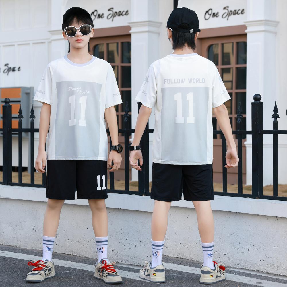 Boys Summer 2026 Western-Style Two-Piece Sports Suit – Summer Kids Fashion Nepal | Tudoholic